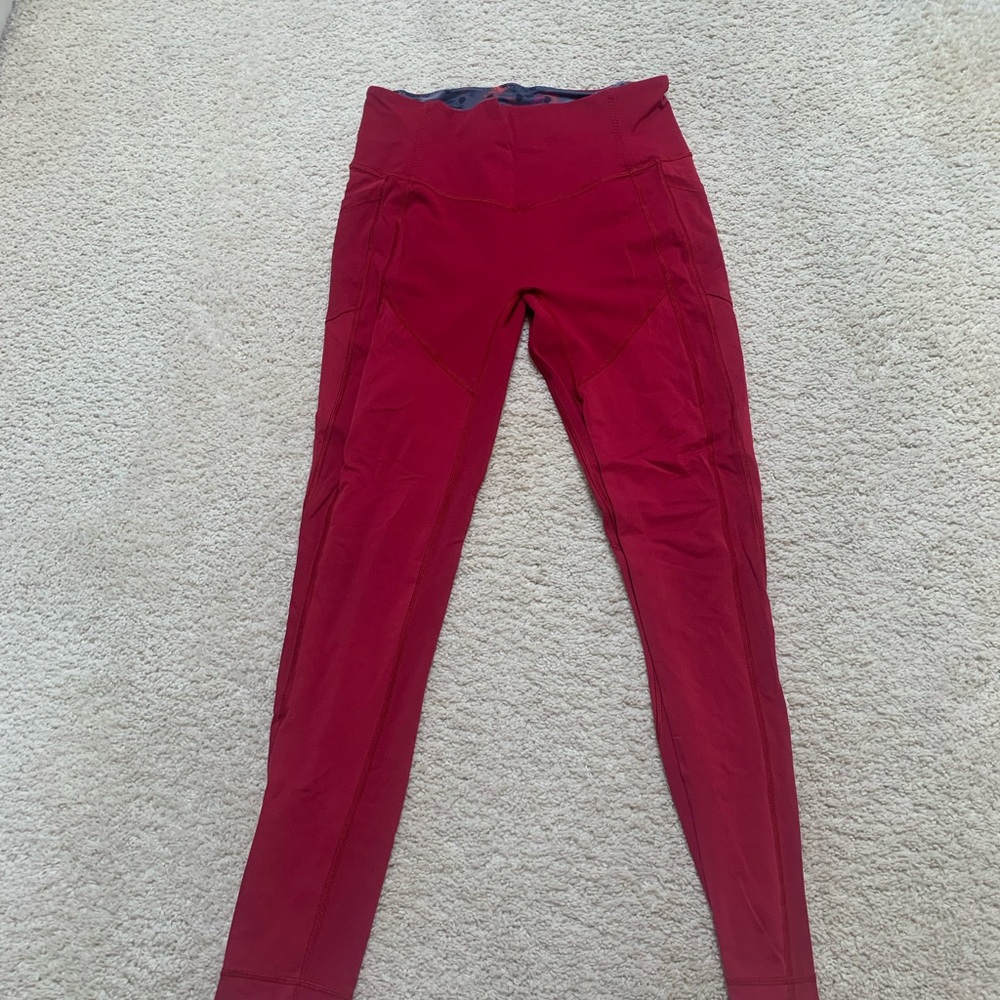 lululemon athletica Red Leggings